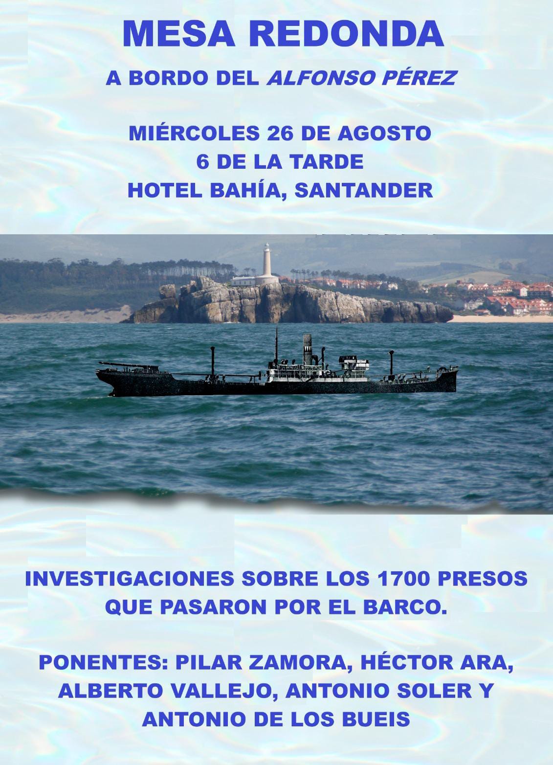 MESA REDONDA A BORDO DEL ALFONSO PÉREZ
